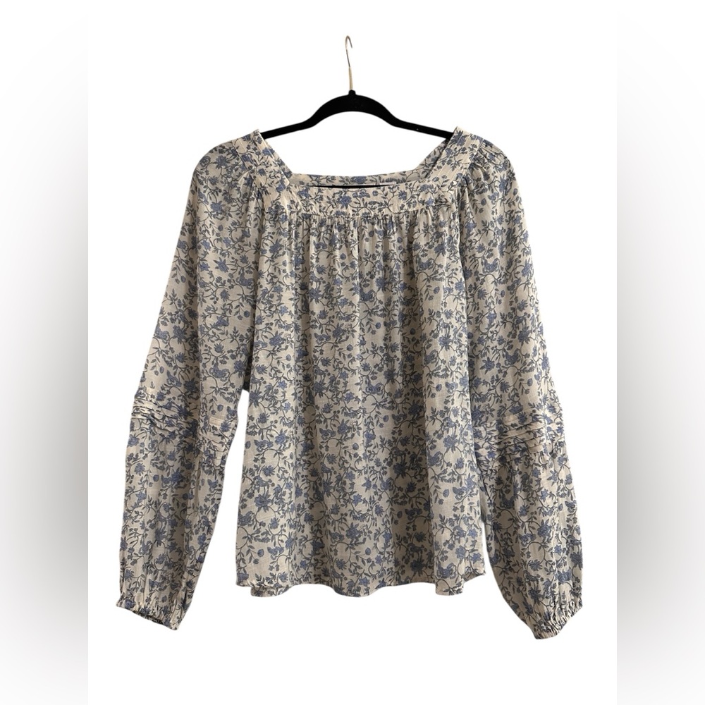 LC Lauren Conrad Floral Peasant Top